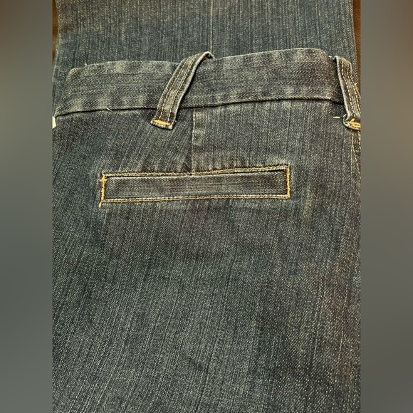 NWT Old Navy Trouser 2005 Ultra Low Waist Stretch Size 14 Flair Boho Hippie - Picture 7 of 12